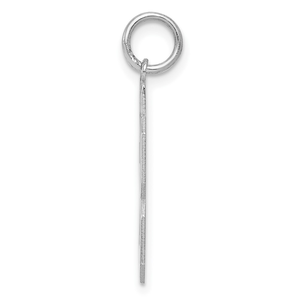 Sterling Silver, Athletic Collection Medium Polished Number 23 Pendant detailed image 2