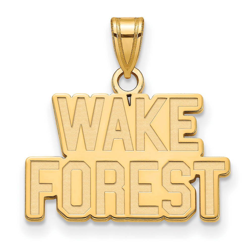 10k Yellow Gold Wake Forest U. Small Logo Pendant | eBay display picture 1
